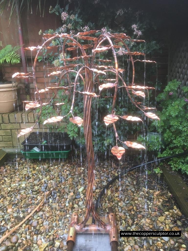 The Copper Sculptor Specializing in Copper Tree Water Features